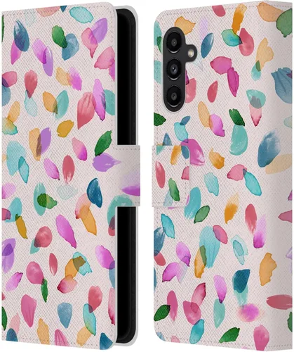 Vista 105 de Head Case Designs Officially Licensed Ninola Ditsy Flowers Yellow Nature Bold Leather Wallet Case Compatible with Samsung Galaxy A07 4G