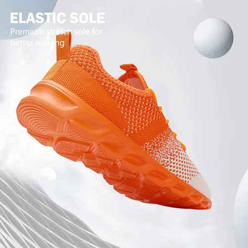 Vista 3 de Women's Walking Shoes Tennis Sneakers Casual Lace Up Lightweight Running Shoes Slip On Gym Out Workout Shoes