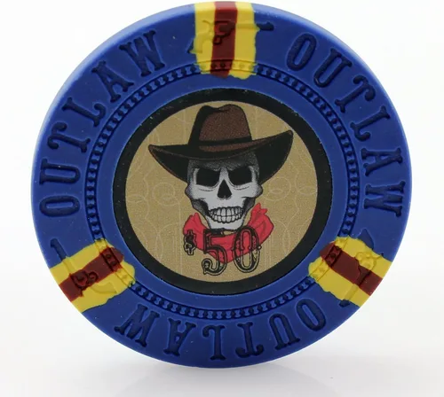Vista 11 de Versa Games Fichas de póquer Outlaw Clay en 0.46 oz - Paquete de 50 (colores a elegir)