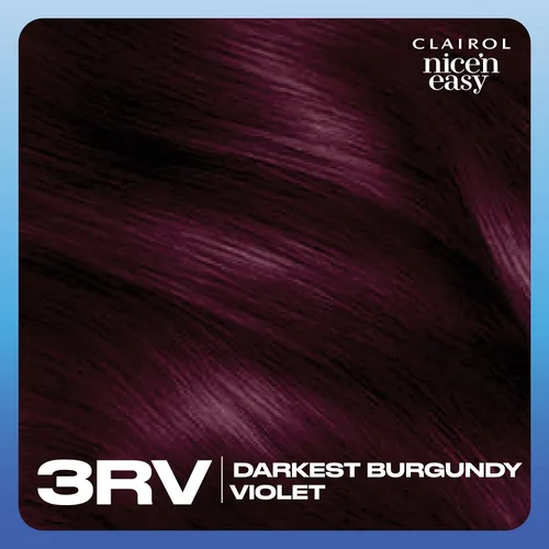 Vista 9 de Clairol Nice'n Easy - Tinte permanente para el cabello, color violeta borgoña más oscuro 3RV, paquete de 1 unidad