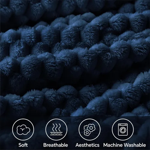 Vista 77 de BEDELITE Manta de forro polar para sofá y cama, manta decorativa de jacquard 3D de almendra, súper suave y acogedora, manta mullida cálida adecuada