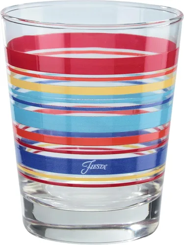 Vista 2 de Fiesta Stripes - Vaso cónico DOF de 14 onzas con licencia oficial (juego de 4) (colección de rayas brillantes)