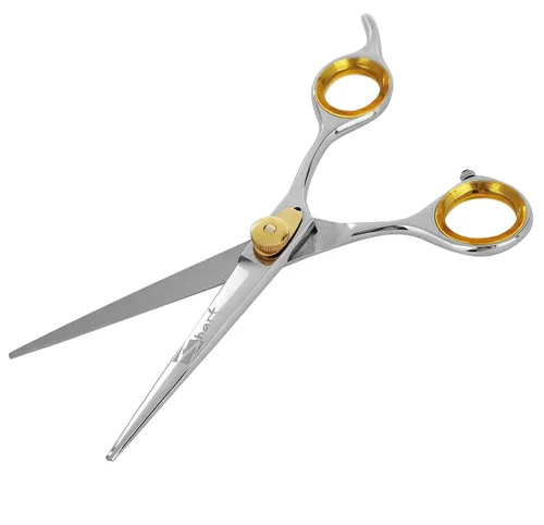 Vista 8 de SHARF Gold Touch Barber - Tijeras de peluquería de acero inoxidable japonés 440c de 6.5 pulgadas, tijeras de peluquero profesionales para hombres