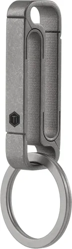 Vista 15 de KeyUnity Clip de cinturón Titanium del tenedor de la llave, llavero lateral doble del mosquetón para los hombres
