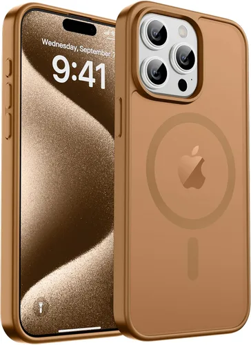 Vista 122 de zapica Funda magnética para iPhone Air, con protector de pantalla de vidrio templado, compatible con MagSafe, translúcida mate, a prueba de golpes
