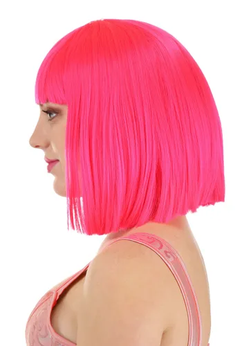 Vista 3 de Accesorio de Peluca Bob Fucsia Multicolor