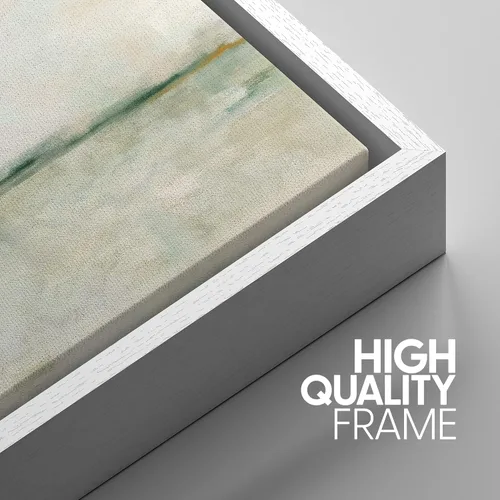 Vista 435 de SIGNWIN Lienzo enmarcado para pared, juego de arte pastel con cadena montañosa, bosque, niebla, naturaleza silvestre, ilustraciones modernas, arte