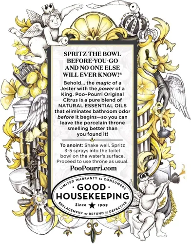 Vista 2 de Poo-Pourri Before-You-Go - Aerosol para inodoro, cítricos originales de 1.4 onzas, paquete de 3