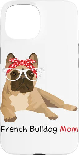 Vista 6 de French Bulldog Mom Bandana Womens Frenchie Case for iPhone 17