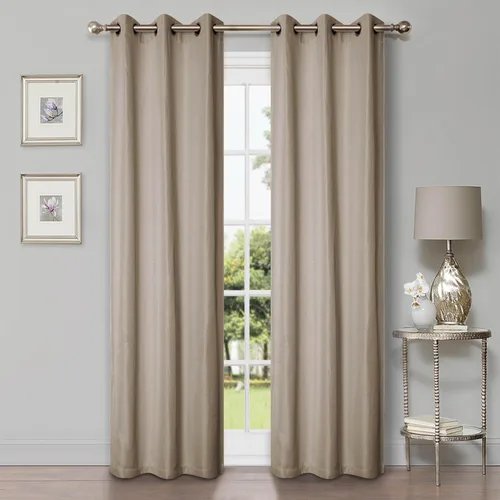 Vista 13 de BNM - Paneles de cortinas opacas para oscurecer la habitación, cortinas para cocina, dormitorio, oficina, ventanas de sala de estar, detalles
