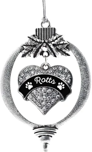 Vista 94 de Inspired Silver Adornos festivos de dije de corazón pave de plata con circonitas cúbicas