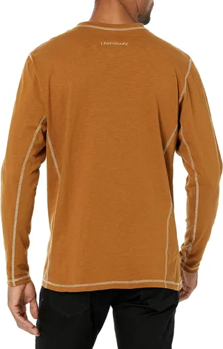 Vista 2 de Legendary Whitetails - Camiseta estilo Henley de Maverick Slub para hombre
