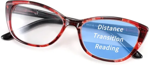 Vista 8 de FEISEDY Gafas de lectura progresivas multifocales con bloqueo de luz azul, sin línea, con bisagra de resorte B2675