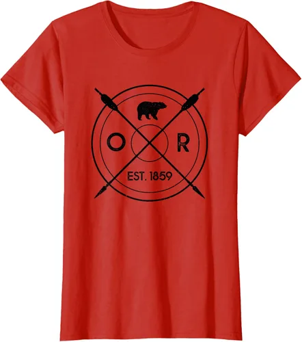 Vista 60 de Oregon Beaver State Bear OR Est. 1859 - Camiseta de regalo, gris, S