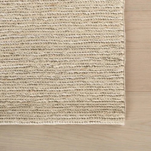 Vista 7 de Dash & Albert Hades Soumak Jute Rug, 2' X 3', Ivory Solid