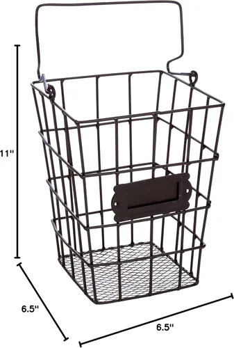 Vista 7 de Trademark Innovations Metal Wire and Mesh Hanging Utensil and Storage Basket (Pack of 2)
