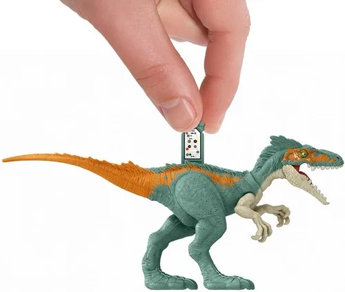 Vista 2 de Jurassic World Dominion - Animales feroces Dinosaurios Moros Intrepidus - Dinosaurios articulados para niños 7.1 in - Juguete de dinosaurio HDX22