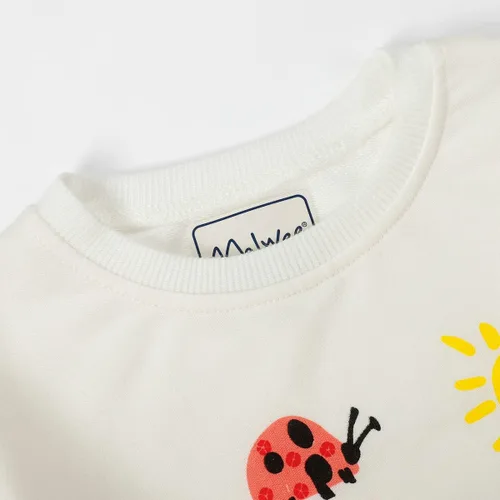 Vista 9 de Sudaderas para niñas pequeñas, cuello redondo, sin botones, de manga larga, para invierno, casual, ropa 2T-7T, Dinosaurio