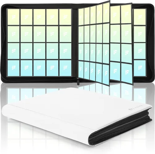Vista 20 de Carpeta de tarjetas coleccionables de 9 bolsillos, libro de tarjetas premium para 360 tarjetas, álbum de tarjetas resistente para tarjetas