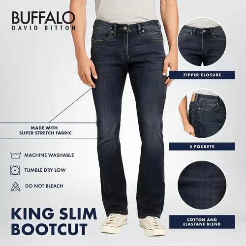 Vista 4 de Buffalo David Bitton Jeans Slim Boot King para hombre