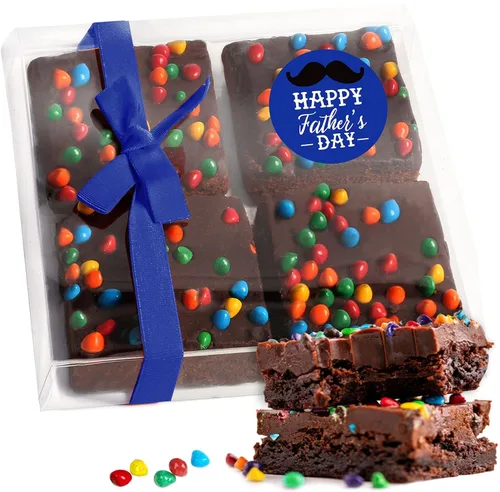 Vista 17 de Cesta de regalo de galletas de brownies de Pascua, regalo de comida de chocolate envuelta individualmente para hombres, mujeres y niños, paquete