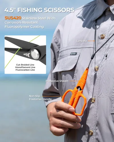 Vista 5 de KastKing SteelStream - Juego de herramientas de pesca, equipo de pesca