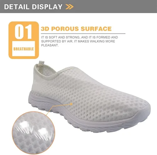 Vista 3 de Biyejit Zapatos de agua para mujer, zapatos acuáticos de secado rápido, antideslizantes, informales, para caminar, deportes, zapatos planos sin