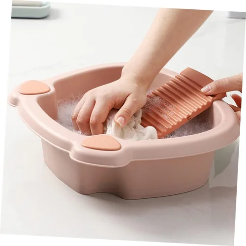 Vista 9 de Healeved Tabla de lavado para lavadero a mano, diseño de ahorro de espacio para dormitorio y hogar