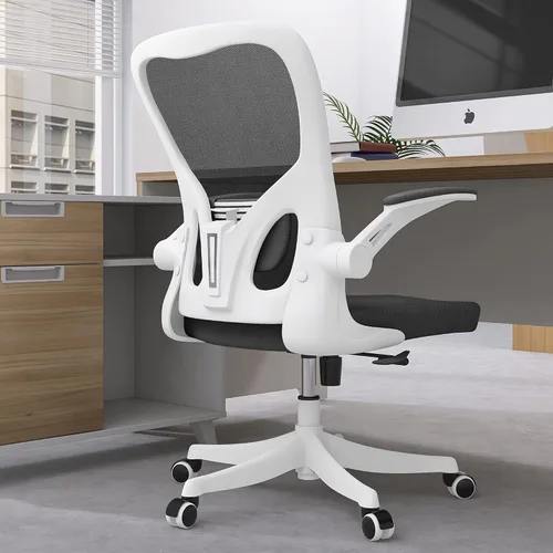 Vista 21 de Monhey Silla de oficina negra, silla de oficina ergonómica, silla de escritorio de oficina en casa para personas grandes y altas, silla