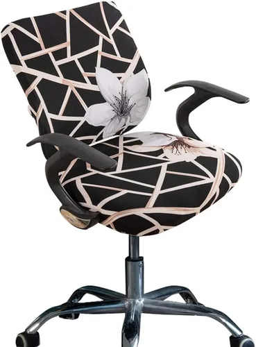Vista 35 de Melaluxe Funda para silla de oficina de computadora, funda universal protectora y elástica para silla giratoria elástica