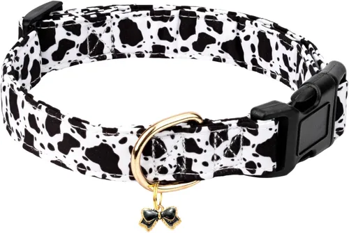 Vista 14 de Collar de algodón para perro, suave y lindo con diseño estampado de limón para hembras, hembras, machos, collar de mascota con hebilla ajustable