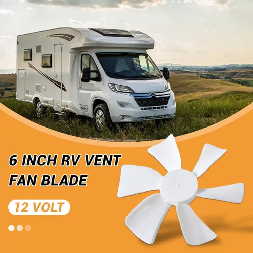 Vista 4 de Ventilador de ventilación de 6 pulgadas para caravana con orificio en D, se adapta a ventilador de repuesto para caravana, baño, cámper y rejillas