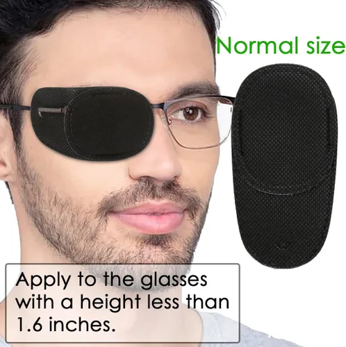 Vista 2 de Parches para ojos para adultos y niños, parche para ojos para lentes para tratar ojos perezosos, ambliopía, estrabismo para ojos izquierdos