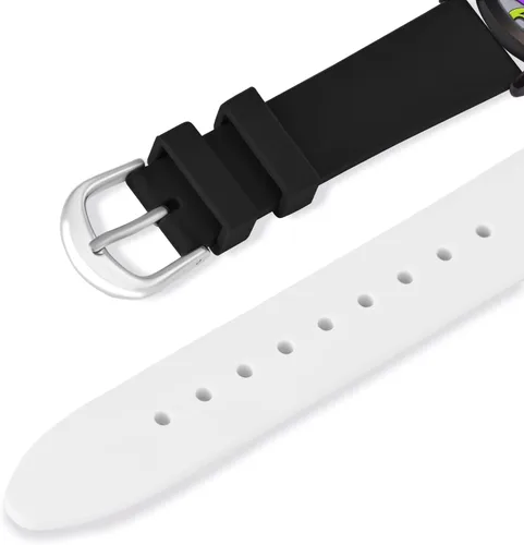 Vista 3 de Bisley Reloj de silicona de retazos para mujer, de 1.457 in, con cara grande, fácil de leer, resistente al agua