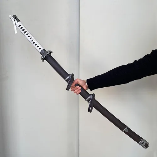 Vista 7 de Espada metálica de hoja mortal negra de 37" SEKIRO: Shadows Die Twice Wood
