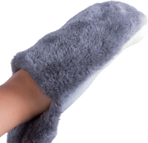 Vista 3 de Husky Timber - Gorro de invierno con diseño de lobo de felpa para invierno, largo