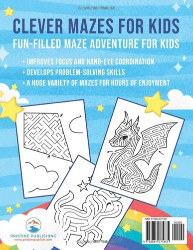 Vista 2 de Mazes for Kids, Volume 3 Maze Activity Book for Ages 4 8