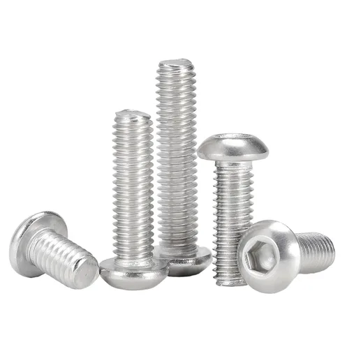 Vista 30 de Tornillo de Cabeza de Botón M3-0.5x12mm con Enchufe de Casquillo, Tornillos M3 de 12mm Métricas, Tornillos Allen Hexagonales, Acero Inoxidable