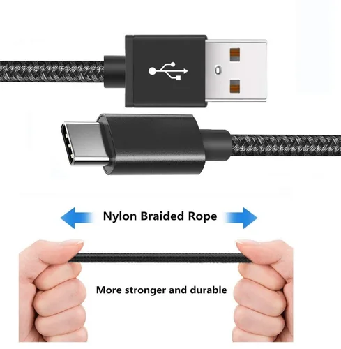 Vista 3 de Cargador de pared con 2 cables tipo C de 6.6 pies para iPhone 15 16 17 PS5 Controller Fire 10 Cargador de tableta para Kindle Kids Fire, tableta
