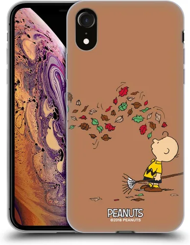 Vista 130 de Head Case Designs Funda de gel suave con licencia oficial de Peanuts Autumn Charlie Brown compatible con Apple iPhone 7 Plus/iPhone 8 Plus