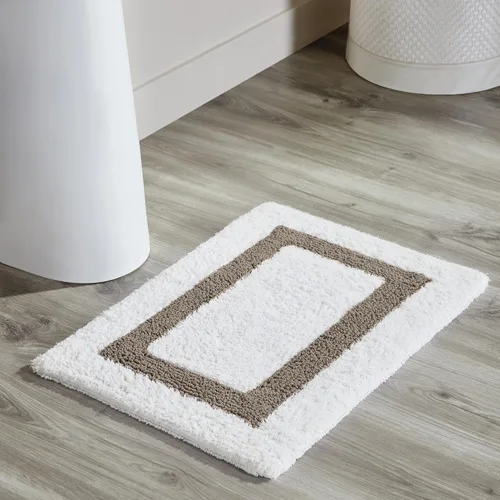 Vista 40 de Better Trends - Alfombra de baño 100% algodón reversible, altamente absorbente y lavable a máquina, suave, tapete de ducha para piso de baño
