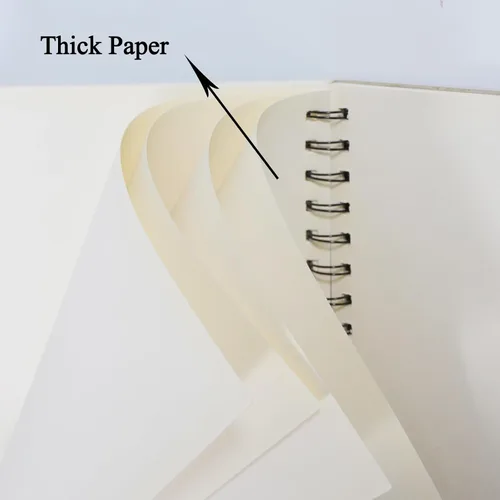 Vista 3 de Lemical Cuaderno de bocetos de 9 x 12 pulgadas, 40 hojas encuadernadas en espiral para niños, adultos principiantes, libro de dibujo sin ácidos