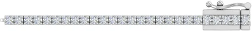 Vista 2 de Pulsera de tenis de 1,40 quilates a 1 12 quilates en oro de 10 quilates o platino 950 (16,5 a 7.7in)