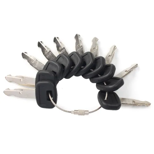 Vista 2 de Llave de interruptor de arranque de encendido FSFY Reemplazar 459A RC411-53933 RC461-53930, 10 piezas de repuesto de llave de encendido para mini