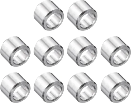 Vista 84 de uxcell 10 piezas de espaciador de acero inoxidable de 3/8" de diámetro interno x 3/4" de diámetro exterior x 1" de longitud, espaciador de rosca