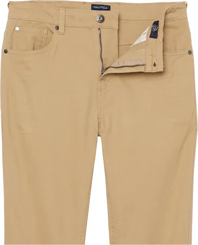 Vista 5 de Nautica Boys' Classic Fit Stretch Twill Pant, 5-Pocket Style, Zipper Fly & Button Closure
