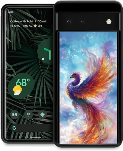 Vista 307 de Compatible con Google Pixel 4A 5G Mobile Case Creative Acrylic Back Panel Silicona Edge Case Slim Protección Especialmente para Google Pixel 4A 5G