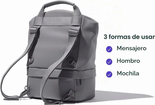 Vista 4 de Willow Bolsa de extractor de leche, gris, enfriador de leche materna y bolsa para extractor de leche materna con bolsillos, bolsa convertible