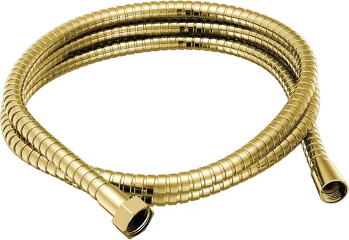 Vista 10 de Moen A726BG - Manguera de ducha de mano de 69 pulgadas de metal con doble bloqueo, oro cepillado