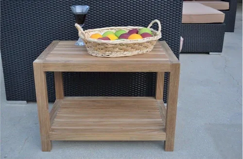 Vista 4 de Anderson Teak Mesa auxiliar Windsor de 2 niveles